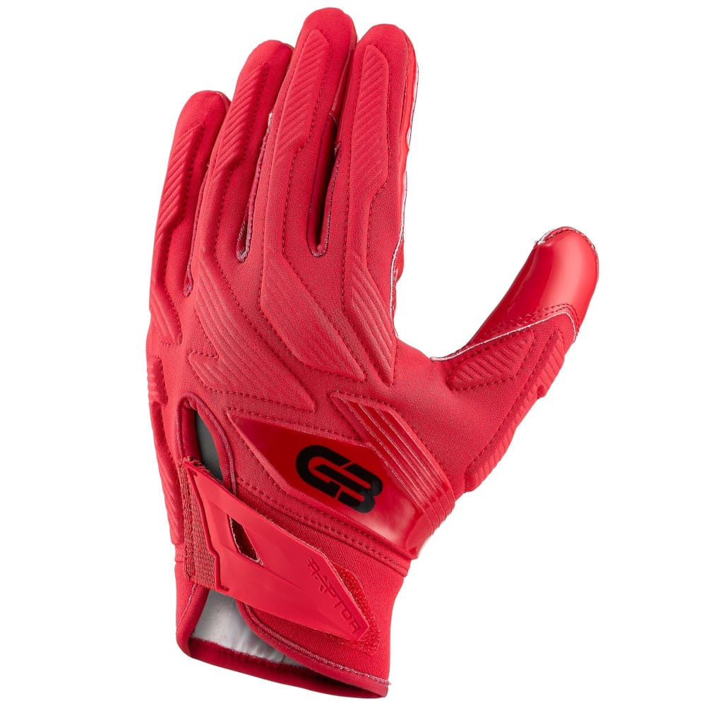 Playmaker Base: American Football Handschuhe Grip Boost Raptor 2.0 Padded Boost+ Red Produktbild